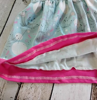 Kleid hellblau/pink gr 92 – Bild 2