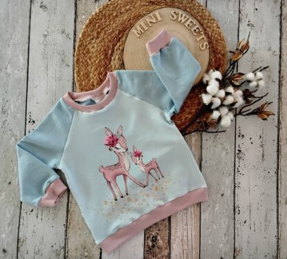 Pullover mit Rehen gr 92