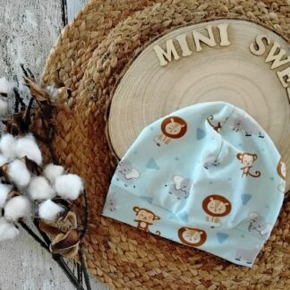 Beanie mit Bündchen KU 38-40 Tiere