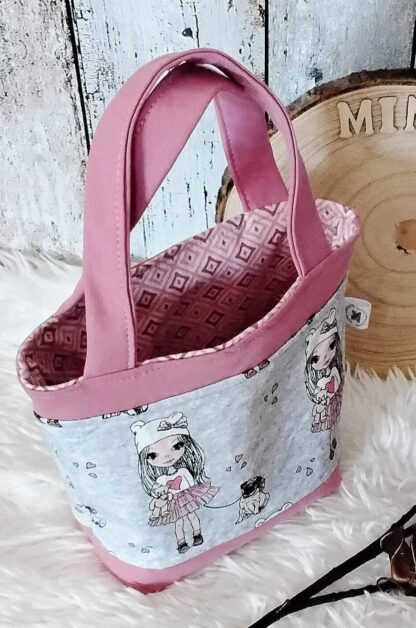 Tasche Mädchen mit Hund – Bild 2
