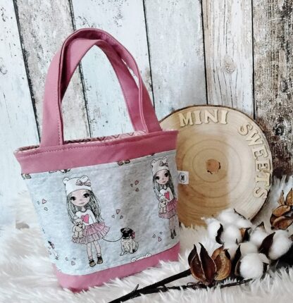 Tasche Mädchen mit Hund