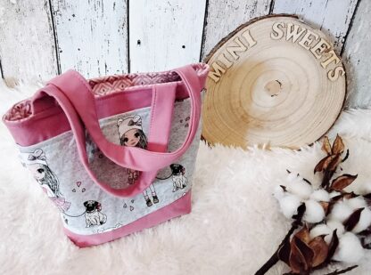 Tasche Mädchen mit Hund – Bild 3