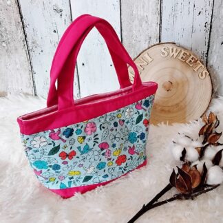 Tasche Blumen und Vögel