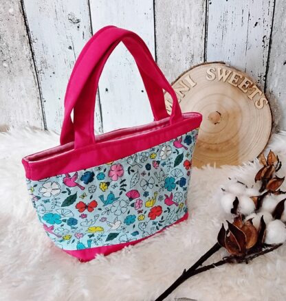 Tasche Blumen und Vögel