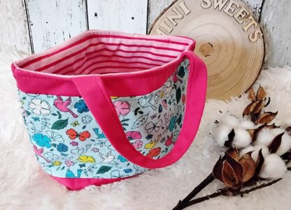 Tasche Blumen und Vögel – Bild 3