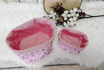 2 tlg Set Utensilos Alpaka rosa – Bild 3