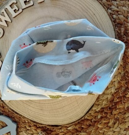 Beanie mit Bündchen KU 38-40 Meerestiere – Bild 2