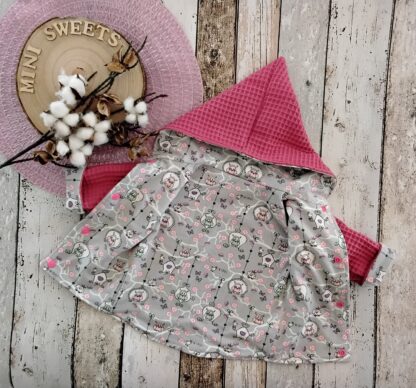 Set aus Wendejacke gr 62 mit Mütze  und Wendehalstuch – Bild 5