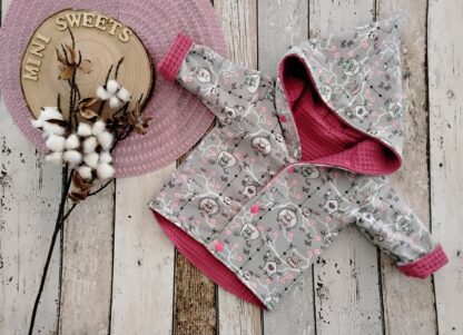 Set aus Wendejacke gr 62 mit Mütze  und Wendehalstuch – Bild 8