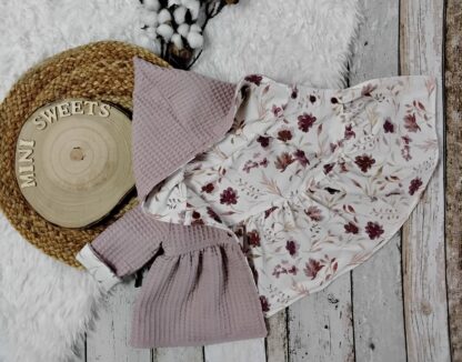 3 tlg Set Wendejacke gr 56 mit Mütze 34-37 und Halstuch – Bild 6