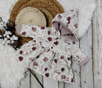 3 tlg Set Wendejacke gr 56 mit Mütze 34-37 und Halstuch – Bild 9
