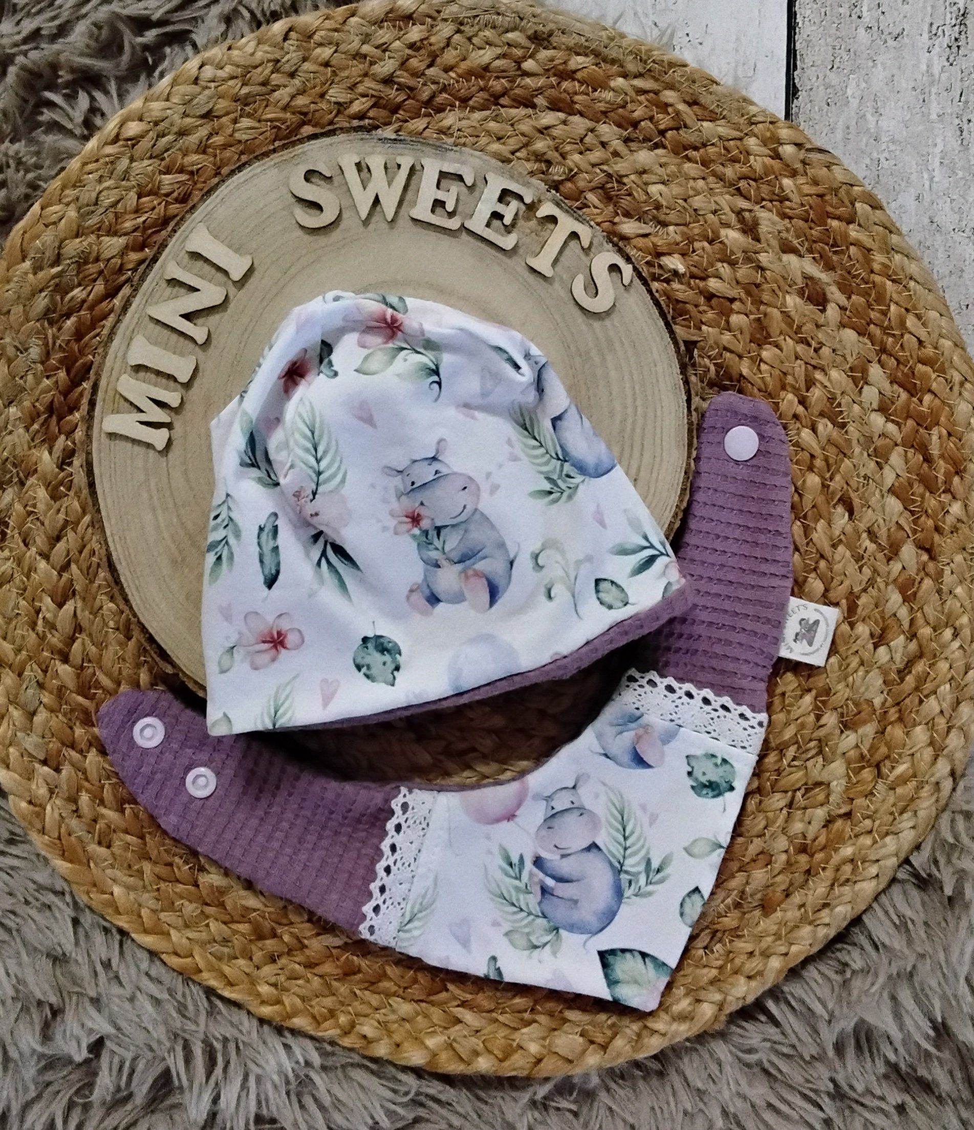 3 tlg Set Wendejacke gr 56 mit Mütze und Halstuch – Bild 2