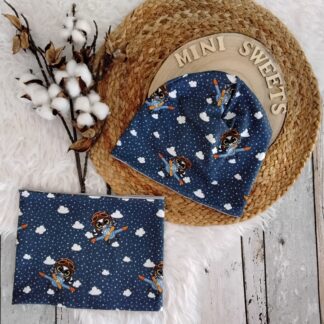 Wendebeanie mit Loop KU 46-47