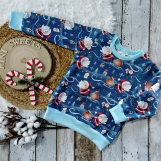 Pullover Weihnachtsmann Gr 98